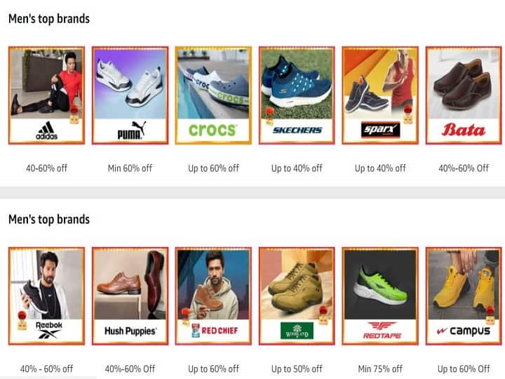 Amazon Great Indian Sale: Avail Up To 90% Off On Branded Footwear Items - Check Special Offers Here