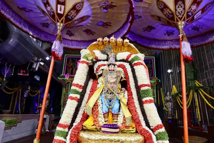 ఈ కార్యక్రమంలో శ్రీశ్రీశ్రీ పెద్దజీయర్స్వామి, శ్రీశ్రీశ్రీ చిన్నజీయర్స్వామి, టిటిడి ఛైర్మన్ శ్రీ వై.వి.సుబ్బారెడ్డి దంపతులు, ఈవో డా. కెఎస్.జవహర్రెడ్డి దంపతులు, బోర్డు సభ్యులు శ్రీమతి ప్రశాంతి రెడ్డి, శ్రీ సనత్కుమార్, అదనపు ఈవో శ్రీ ఎవి.ధర్మారెడ్డి దంపతులు, సివిఎస్వో శ్రీ గోపినాథ్ జెట్టి దంపతులు, చీఫ్ ఇంజినీర్ శ్రీ నాగేశ్వరరావు, విజివో శ్రీ బాలిరెడ్డి, ఆలయ డెప్యూటీ ఈవో శ్రీ రమేష్బాబు, ఇతర అధికారులు పాల్గొన్నారు.