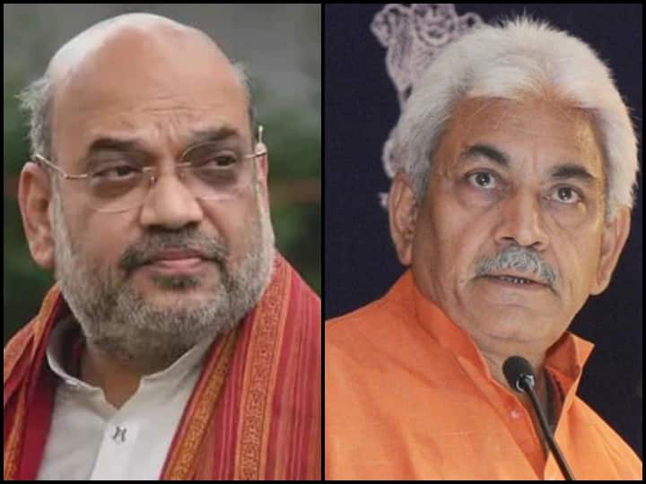 Union Home Minister Amit Shah has called Jammu and Kashmir LG Manoj Sinha to meet him in Delhi tomorrow गृह मंत्री अमित शाह ने J&K के उपराज्यपाल को दिल्ली बुलाया, घाटी में टारगेटेड किलिंग पर करेंगे बात
