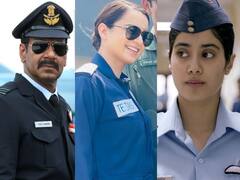 Indian Air Force Day: Kangana Ranaut से Ajay Devgan और Janhavi Kapoor, बॉलीवुड में भी देखने को मिला है वायुसेना की बहादुरी का जलवा