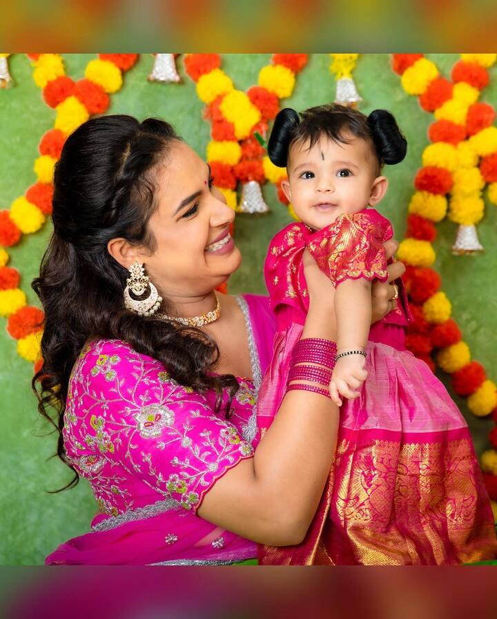 (Image credit: Instagram తన కూతురికి భూమి దీపక్ రావ్ అని పాపకు నామకరణం చేశారు హరితేజ దంపతులు