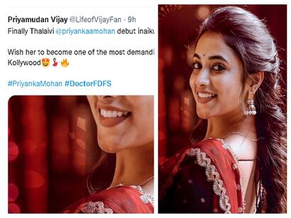 Doctor movie heroine Priyanka welcoming post உலகமே சிவகார்த்திகேயனை கொண்டாட... ஒருவர் மட்டும் ‛தலைவி’ ப்ரியங்காவை வரவேற்ற வினோதம்!
