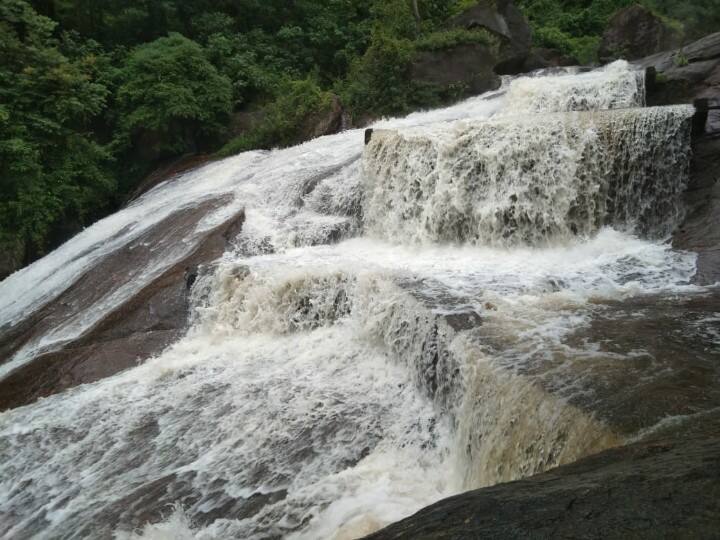 Tourists barred from covai kutralam due to heavy rains கோவையில் மீண்டும் மழை -  கோவை குற்றாலத்திற்கு செல்ல மீண்டும் தடை..!