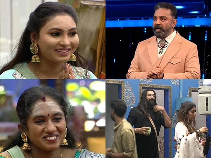 Biggboss 5 Tamil Season 5 Episode 7 Namitha Marimuthu leaves Biggboss House Kamalhaasan Biggboss Tamil 5 | ஆன்லைன் க்ளாஸ்.. அரசியல் தடாலடி..வெளியேறிய நமீதா.. பிக்பாஸின் வீக்கெண்ட் அதிரடிகள்..