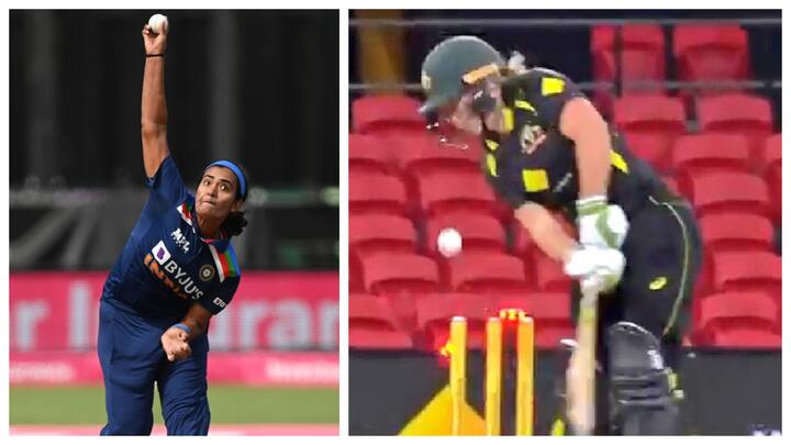 Twitter In Frenzy Over Shikha Pandey's 'Ball Of Century' In Women's Cricket Against Australia - Watch Video Twitter In Frenzy Over Shikha Pandey's 'Ball Of Century' In Women's Cricket Against Australia - Watch Video