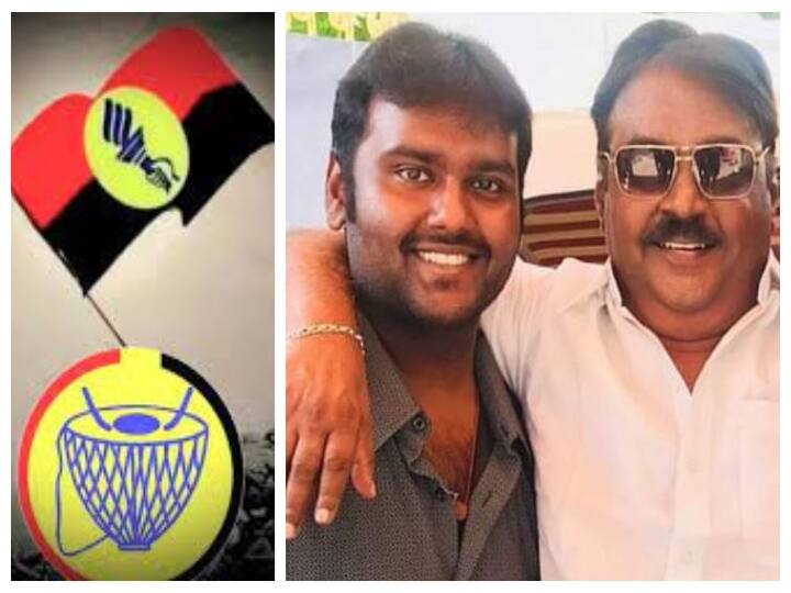 Vijayakanth's son Vijayaprabhakaran's speech in Virudhunagar district ‛எனது தந்தை ஓய்வெடுக்கட்டும்...இனி நான் தான்... ’ தொண்டர்களிடம் விஜயகாந்த் மகன் ஓப்பன் டாக்!