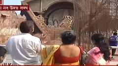 Durga Puja 2021: ভিড় এড়াতে সকাল থেকেই প্রতিমা দর্শন রাজডাঙা নবউদয় সঙ্ঘে | Bangla News