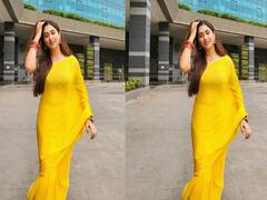 पीली साड़ी में Disha parmar ने धड़काया दिल, Rahul Vaidya को याद आया Akshay-Raveena का गाना, लिखा - ‘टिप टिप बरसा पानी’