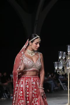 Malaika Arora Looks Like A Dream In Red Lehenga As She Walks The Ramp At Lakme Fashion Week 2021- PHOTOS