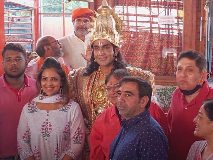 Actor Rahul Bhuchar visited ram mandir in Ayodhya ANN Ramleela in Ayodhya: 'भगवान राम' राहुल भूचर ने किए रामलला के दर्शन, बोले- अपनाएं उनके आदर्श