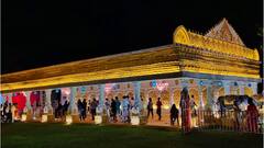 Durga Puja 2021: পুরনো দিনের ঠাকুর দালানের নস্টালজিয়া সল্টলেক এ জে ব্লকে