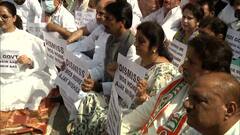 Lakhimpur Kheri case: With placards of 'Dismiss MoS Home', Cong holds silent protest in Jammu