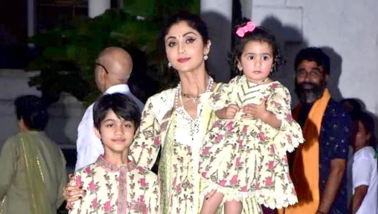 बच्चों के साथ घर में पूजा करती नज़र आईं Shilpa Shetty, कहीं नहीं दिखे Raj Kundra