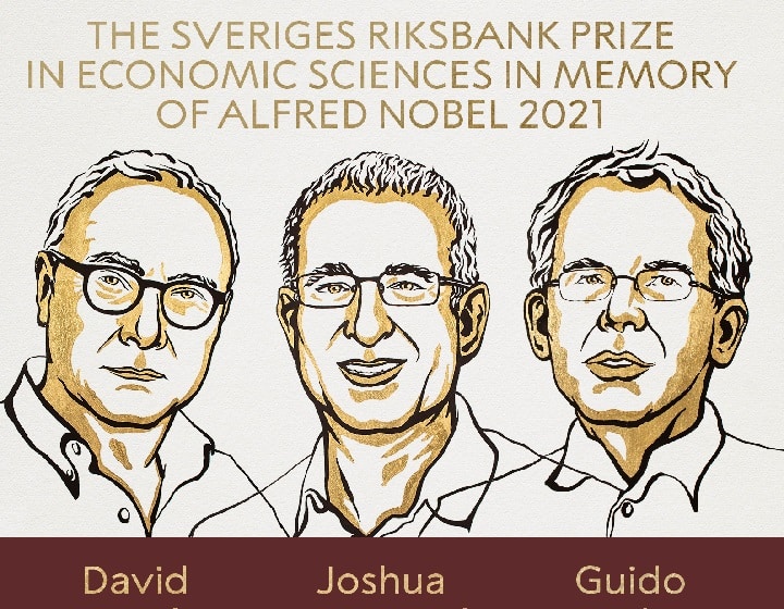 Nobel Prize 2021: David Card Joshua D Angrist and Guido W Imbens Awarded 2021 Nobel Prize In Economic Sciences Nobel Prize 2021: David Card, Joshua Angrist And Guido Imbens Awarded 2021 Nobel Prize In Economic Sciences