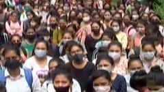 સુરત: VNSGUમાં ABVPના ધરણા, જવાબદાર પોલીસકર્મીઓને સસ્પેન્ડ કરવા માંગ