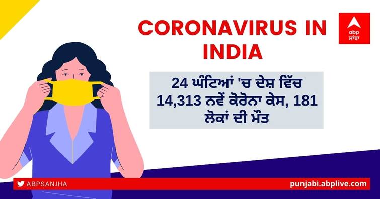 Coronavirus updates today 12 October 2021, India reports 14313 new Corona cases, 181 deaths in last 24 hours Coronavirus Updates: ਪਿਛਲੇ 24 ਘੰਟਿਆਂ 'ਚ 14,313 ਨਵੇਂ ਕੋਰੋਨਾ ਕੇਸ, 181 ਲੋਕਾਂ ਦੀ ਮੌਤ