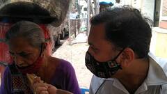 Navratri 2021 : हार-फुलं विक्रीचं काम करणाऱ्या कांताबेन खारवा ABP Majha