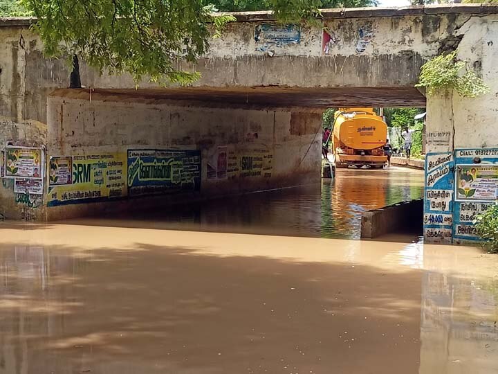 தஞ்சை: திட்டை ரயில்வே பாலத்தில் மழை நீர் நிரம்பியதால் போக்குவரத்து துண்டிப்பு - பொதுமக்கள் அவதி