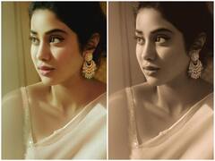 Janhvi Kapoor Retro Look: व्हाइट साड़ी में जाह्नवी कपूर ने शेयर किया रेट्रो लुक, मोटी-मोटी आंखो से लूटी महफिल