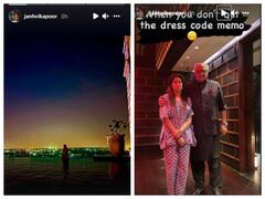 Janhvi Kapoor ने लगाई पूल में डुबकी, पापा Boney Kapoor के साथ दे रही हैं कैमरे को पोज़