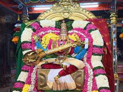 திருவண்ணாமலை : நவராத்திரி உற்சவம் ஏழாம் நாள் -  சரஸ்வதி அம்மன் அலங்காரம்