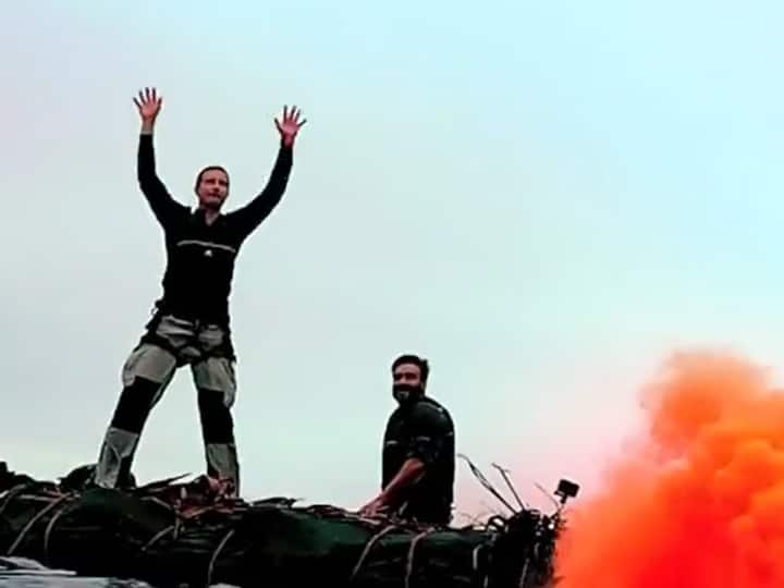 डिस्कव्हरी प्लसने सोशल मीडियावर अजय देवगणच्या एपिसोडच्या टीझरचा व्हिडीओ शेअर केला आहे. या व्हिडीओमध्ये अजय देवगण वेगवेगळे स्टंट करताना दिसत आहे.(PHOTO:@beargrylls/ig)