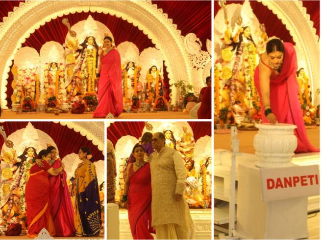 Kajol attended Durgotsav organized by North Bombay Durga Puja Committee took blessings of Maa Durga ANN Kajol News: 'नॉर्थ बॉम्बे दुर्गा पूजा समिति' द्वारा आयोजित दुर्गोत्सव में शामिल हुईं काजोल, लिया मां दुर्गा का आशीर्वाद