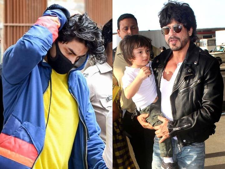 Shahrukh Khan Son AbRam Khan Spotted At Bandstand Bandra amid aryan khan cruise party drugs case Video: Aryan Khan Drugs Case के बीच पहली बार स्पॉट हुए Shah Rukh Khan के छोटे बेटे AbRam, देखिए वीडियो