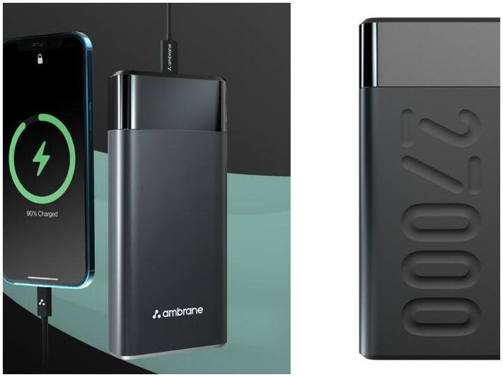 Ambrane 27000mAh Power Bank with Type-C input under its Stylo series know the price Ambrane Power Bank: Xiaomi को टक्कर देगा 27000mAh की बैटरी वाला ये दमदार पावर बैंक, 12 layers प्रोटेक्शन से है लैस