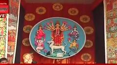 Durga Puja 2021: গামছা এবং পটশিল্পে নজরকাড়া মণ্ডপ বিষ্ণুপুর দলমাদল সর্বজনীনে | Bangla News