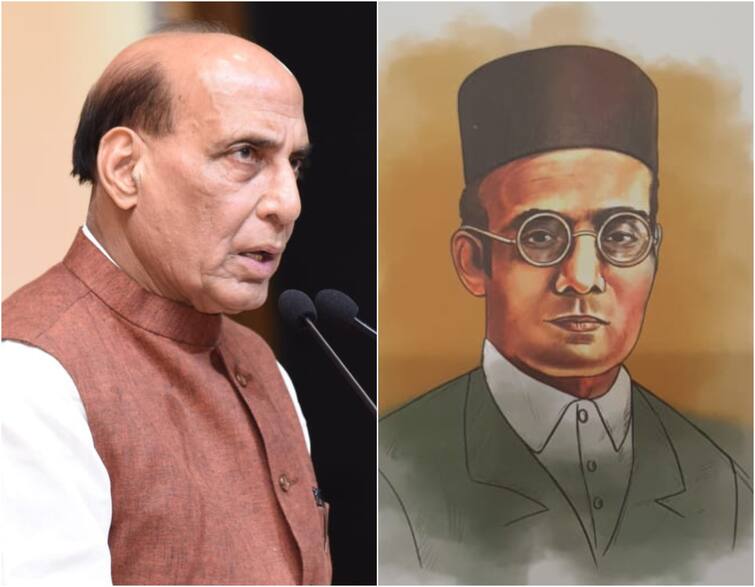 Mahatma Gandhi Asked Veer Savarkar To File Mercy Petitions- Rajnath Singh Veer Savarkar Mercy Petitions: ‛காந்தி அறிவுறுத்தியதால்தான் சாவர்க்கர் கருணை மனு அளித்தார்’ -ராஜ்நாத் சிங்