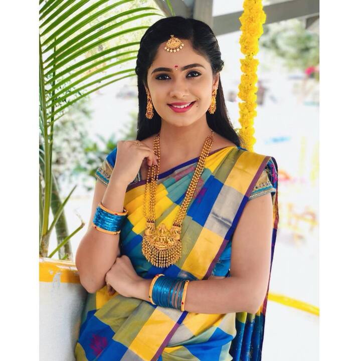 ఈ కన్నడ బ్యూటీ తమిళ్ సీరియల్ లో కూడా నటిచింది.(Image credit/ Tejaswini Gowda Instagram)