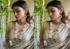 बेहद खूबसूरत साड़ी, कजरारी आंखे, गले में हार और बड़े-बड़े झुमके, सिंदूर खेला के लिए परफेक्ट है Mouni Roy का ये लुक