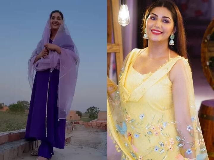 Sapna choudhary song video viral on social media Sapna Choudhary Song:  सिंपल सूट पहनकर सपना चौधरी ने सोशल मीडिया पर किया हंगामा, खूबसूरती ने किया घायल