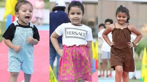 IPL 2021: 'CSK Kids Fashion Show': Ziva Dhoni, Gracia Raina and Others Walk Ramp in Dubai IPL 2021: র‌্যাম্পে ক্যাট ওয়াক জিভা-গ্রেসিয়াদের, ধোনি-রায়নার মেয়েদের নিয়ে শোরগোল
