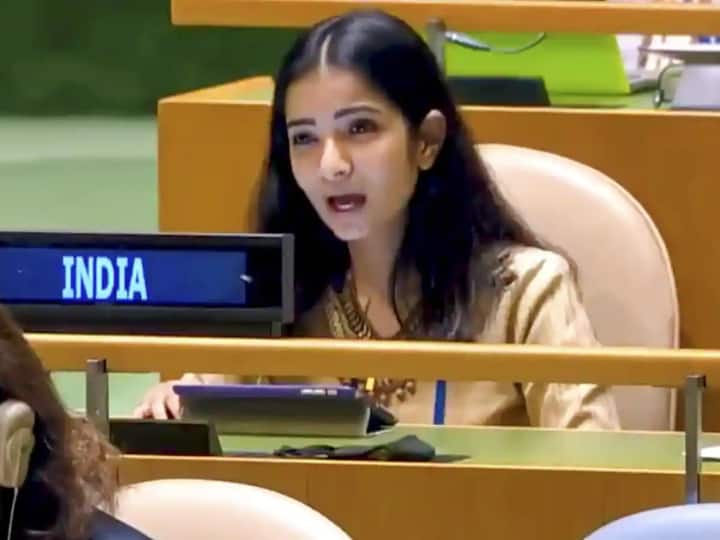 First Secretary Sneha Dubey At UNGA On Sustainable Developments Says Only Country To Meet Paris Targets First Secretary Sneha Dubey Lists India's Initiatives Towards Sustainable Development At UNGA
