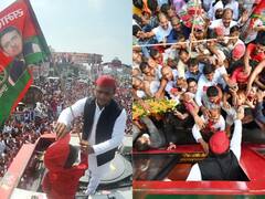 UP Election 2022: Akhilesh Yadav ने अपने समर्थकों के साथ निकाली विशाल रथ यात्रा, कहा- यूपी में जाने वाली है बीजेपी की सत्ता