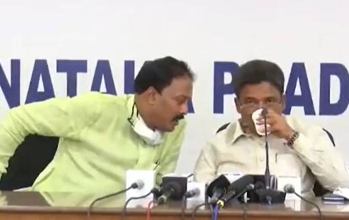 Karnataka Cong Leaders Caught On Camera Accusing KPCC Prez DK Shivakumar Of Taking Bribe - Watch