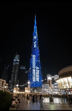 2021 T-20 WC: ’ஸ்டைல்லா கெத்தா...புதிய ப்ளூ ஜெர்ஸி’ -  புர்ஜ் கலிஃபாவில் இந்திய அணி