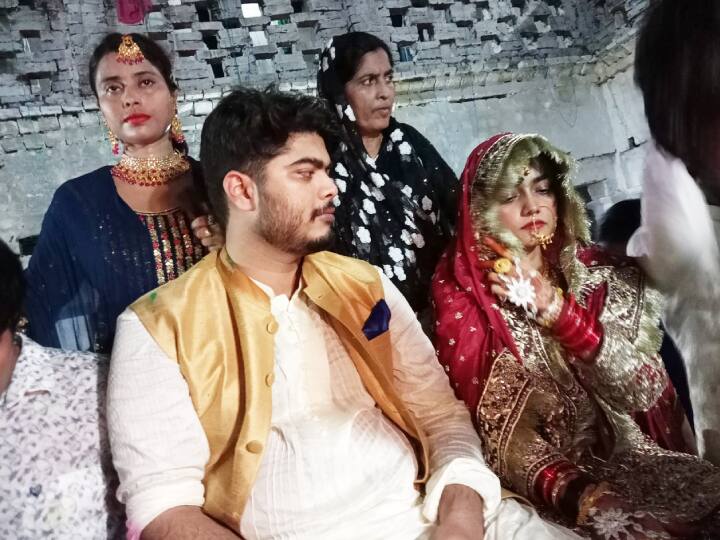 Osama Shahab Marriage: Shahabuddin son and daughter-in-law together photo the procession took place with 300 vehicles ann Osama Shahab Marriage: शहाबुद्दीन के बेटे और बहू की साथ में तस्वीर देखिए, 300 गाड़ियों के साथ निकली थी बारात