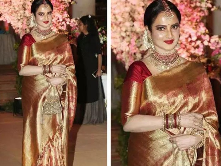 Learn How to Carry Off a Sari Like The Evergreen Diva Rekha! - Masala