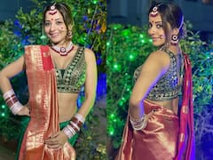 Monalisa Traditional Look: नवरात्रि के मौके पर दिखा एक्ट्रेस Monalisa का ट्रेडिशनल अंदाज, नहीं हट रही फैंस की नजर