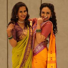 Amruta Khanvilkar : अमृता-सोनालीची जोडी ठरतेय हिट, म्हणतायत... बडी मुश्कील बाबा बडी मुश्कील!