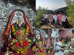 Photo : छ. उदयनराजे भोसले यांच्या हस्ते प्रतापगडावरच्या देवीची पूजा