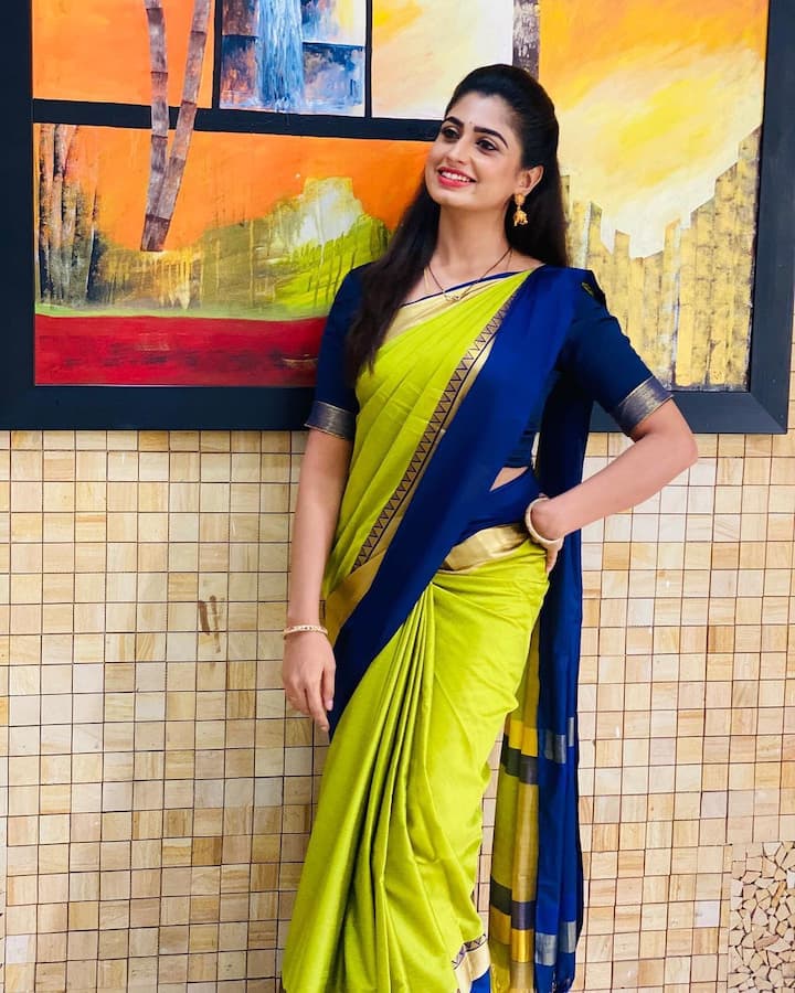 ఈ కన్నడ బ్యూటీ తెలుగులో పలు సీరియల్ నటిస్తున్నాయి.(Image/Chaithra Rai Instagram)