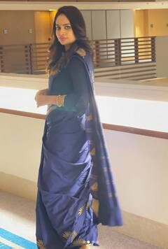 nandita swetha pics: புடவையில் குமுதா ஹேப்பி அண்ணாச்சி... அதவிட குமுதா சூப்பர் ஜி..சூப்பர்..ஜி...!