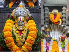 Dussehra 2021 :  विजयादशमीनिमित्त आळंदी मंदिरात फुलांची आरास