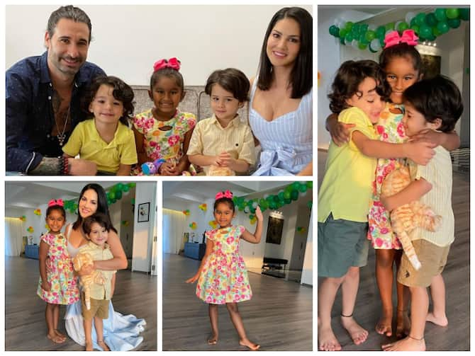 Sunny Leone Daughter Nisha Kaur 6th Birthday Bash With Family At Her New  Home