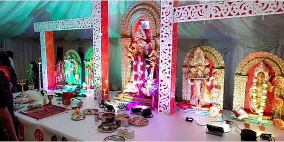 Durga Puja 2021: বার্কশায়ারের স্লাওয়ে আড্ডার পুজো শুরু হয়েছে বৃহস্পতিবার, চলবে রবিবার পর্যন্ত | Bangla News