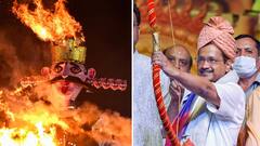 দিল্লিতে জাঁকজমকে পালন হল দশেরা, 'রাবণ বধ' কেজরিওয়ালের